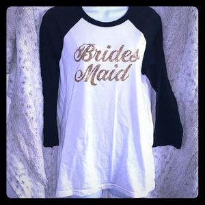BRIDESMAID 3 QUARTER SLEEVE CUSTOM NICOLE SHIRT